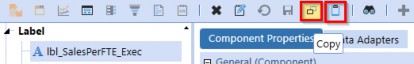 Figure 12.22 Select the copied label and click Rename Selected Item.