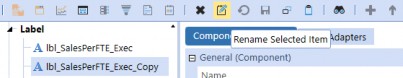 Figure 12.23 Name the new label lbl_OpMgnPct_Exec and click OK.