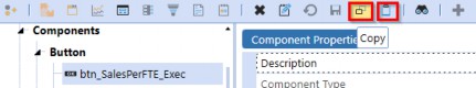 Figure 12.30 Select the copied button and click Rename Selected Item.