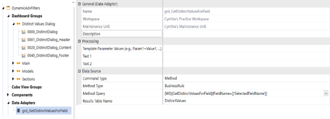 Workspaces grid sample.
