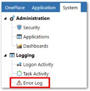 Figure 2.16 The logged Data Buffer is shown in the Error Log.