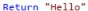 Figure 5.14 shows the text string Hello returned only for Annotation-type View Members.