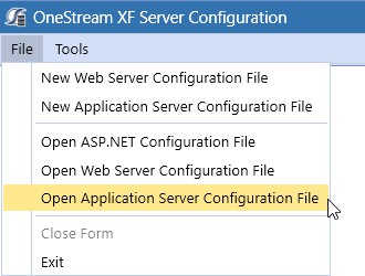 Figure 2.5 Then, open your application configuration file.