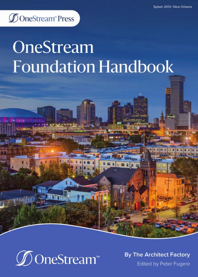 OneStream Foundation Handbook cover