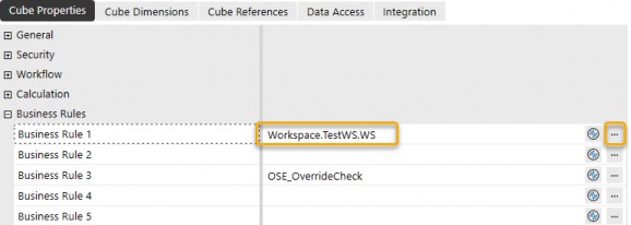 Figure 7.30 Ellipsis returns available Workspaces and syntax.
